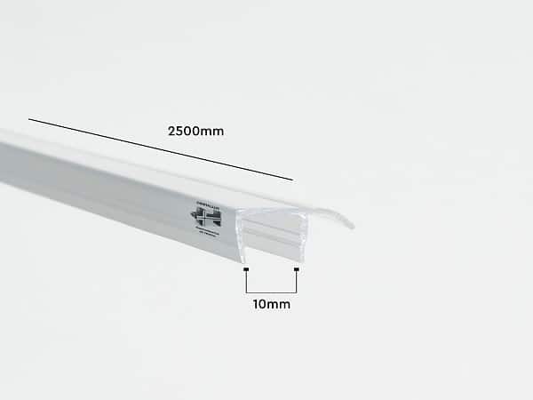 Junta de PVC para cortina de cristal en forma "F"