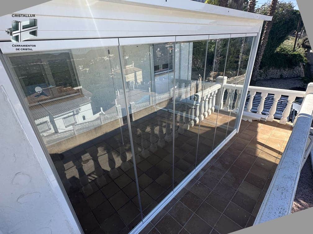 Mamparas de cristal correderas con apertura total